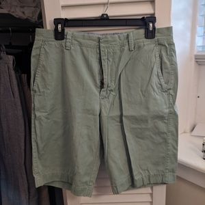 J Crew blue-green-grey Chino Shorts 9" inseam